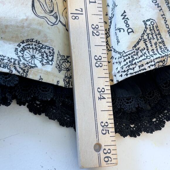 Harry Potter Marauder's Map Gothic Milk Maid Pinup Lolita Corset Tutu Dress XL - Picture 14 of 15